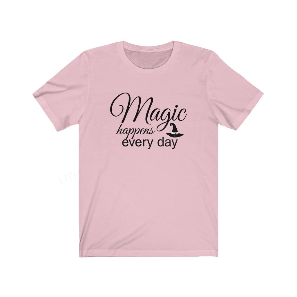 Magic Happens Every Day Unisex Jersey Short Sleeve Tee