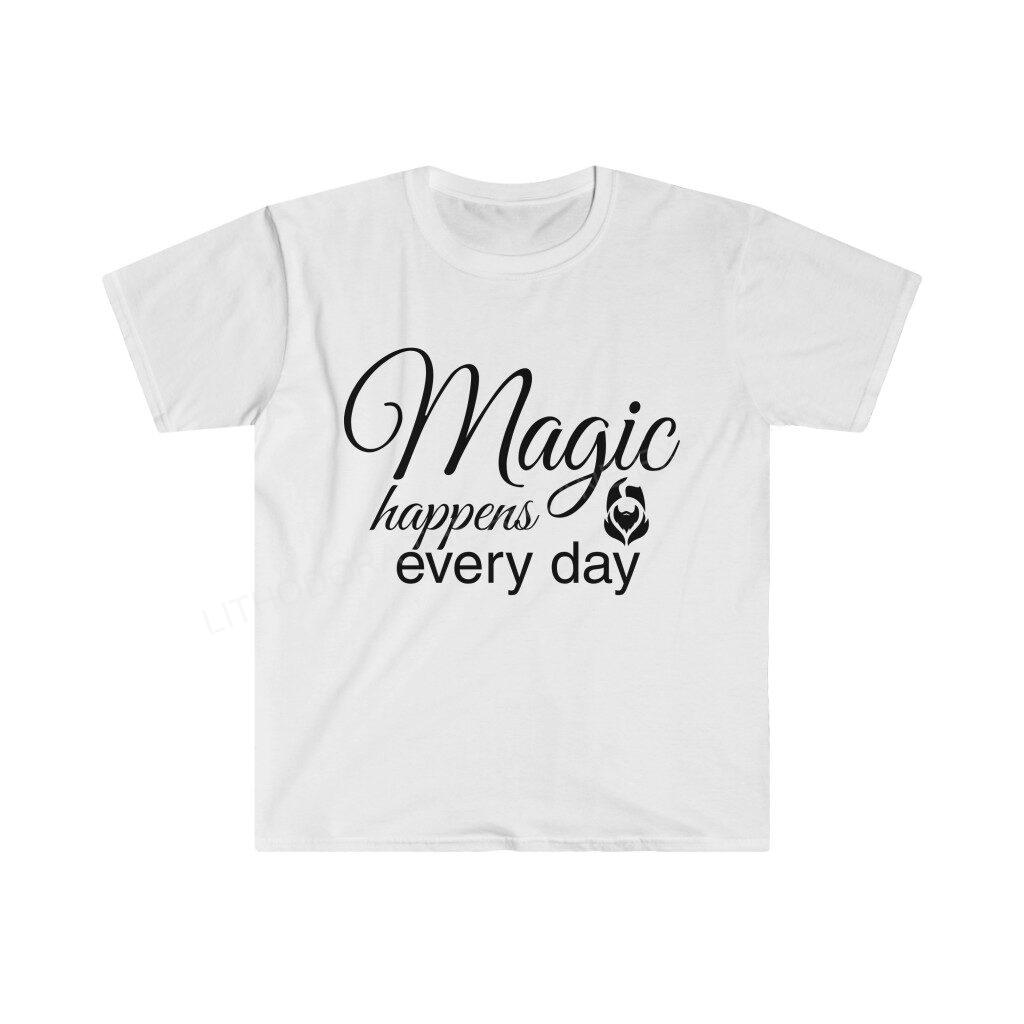 Magic Happens Every Day With Lithodora Unisex Softstyle T-Shirt