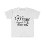 Magic Happens Every Day With Lithodora Unisex Softstyle T-Shirt