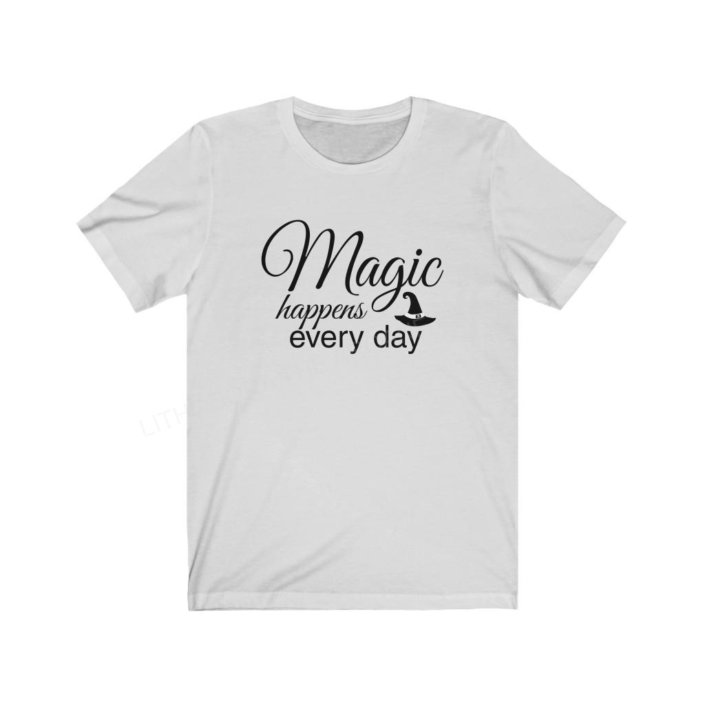 Magic Happens Every Day Unisex Jersey Short Sleeve Tee