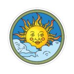 Partially Cloudy Kiss Cut Stickers