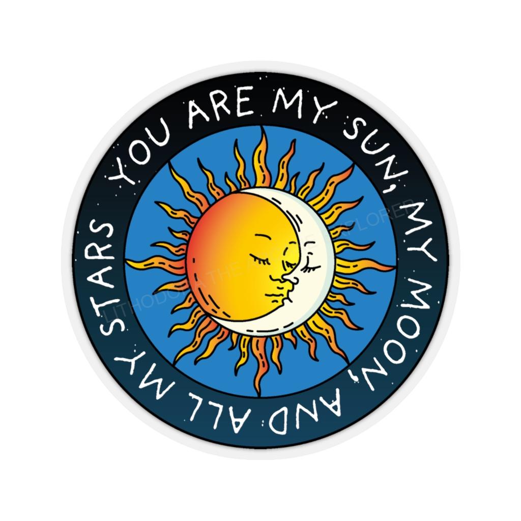 Sun, Moon, Stars Kiss-Cut Stickers