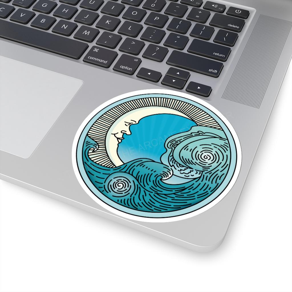 MoonWave Kiss-Cut Stickers