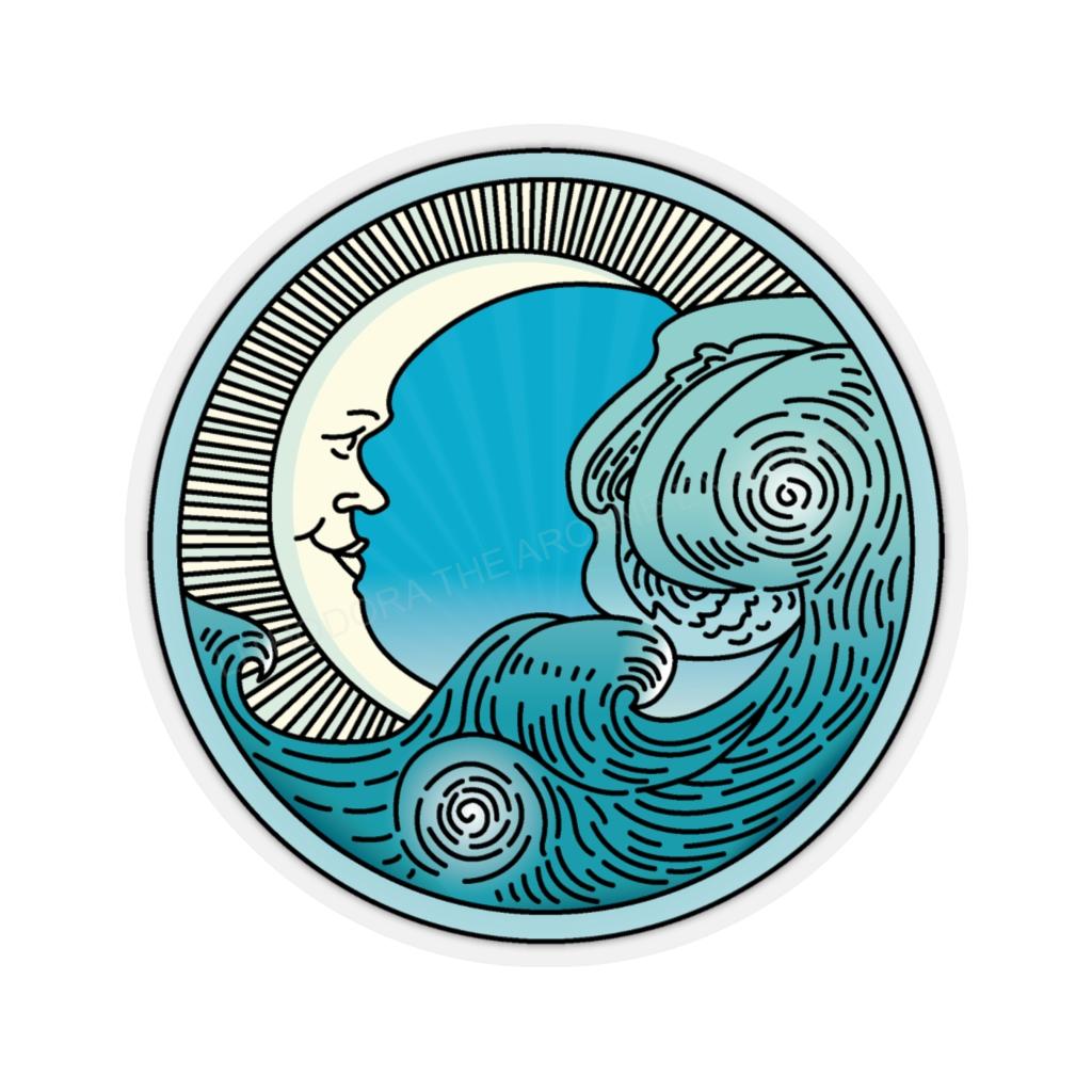 MoonWave Kiss-Cut Stickers