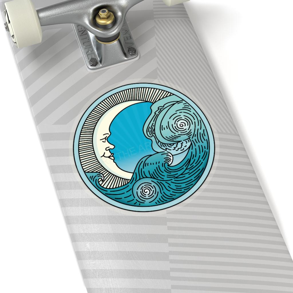 MoonWave Kiss-Cut Stickers