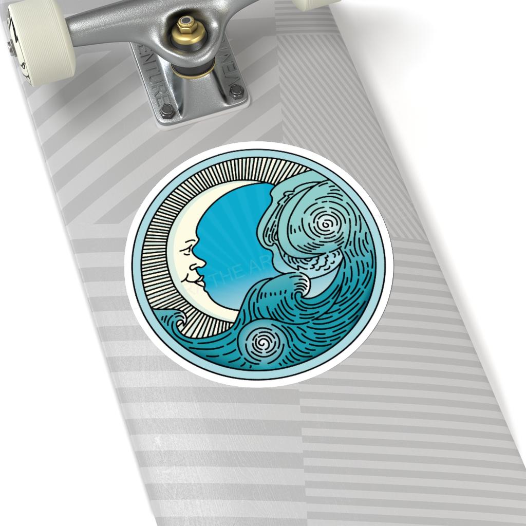 MoonWave Kiss-Cut Stickers