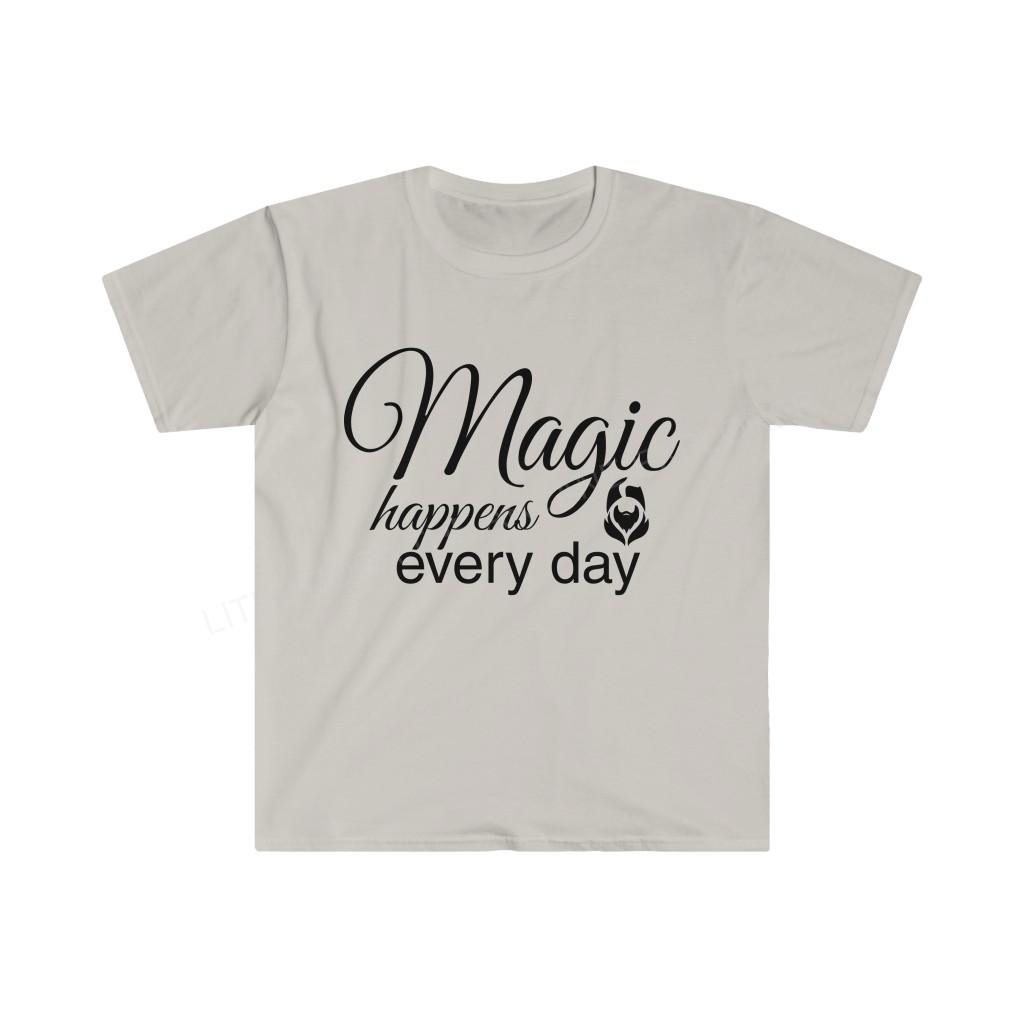 Magic Happens Every Day With Lithodora Unisex Softstyle T-Shirt