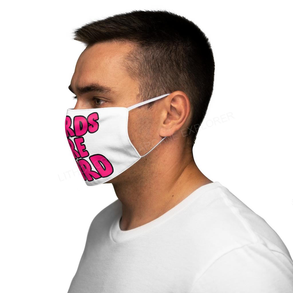 Words Are Hard Snug-Fit Polyester Face Mask