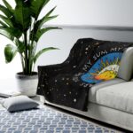 Sun, Moon, Stars Velveteen Plush Blanket