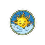 Partially Cloudy Indoor/Outdoor Kiss Cut Stickers