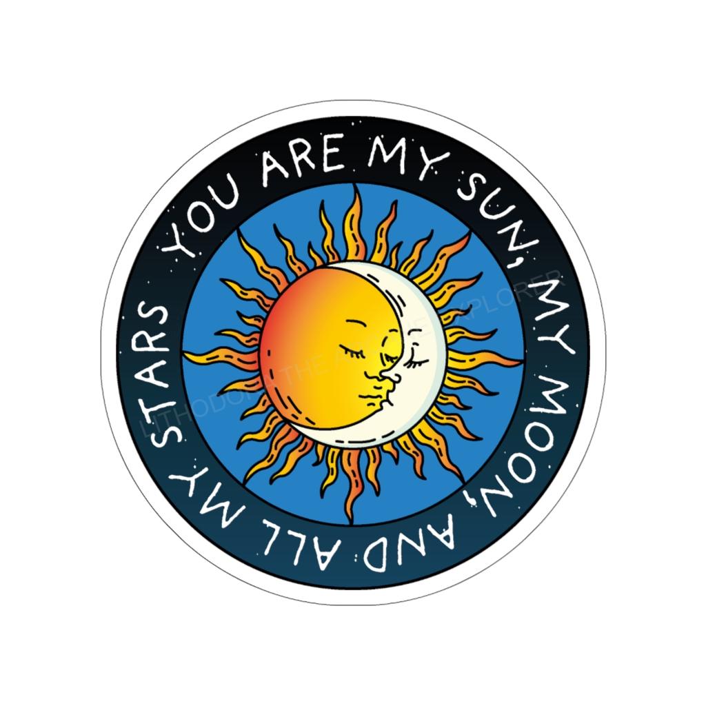Sun, Moon, Stars Kiss-Cut Indoor/Outdoor Stickers