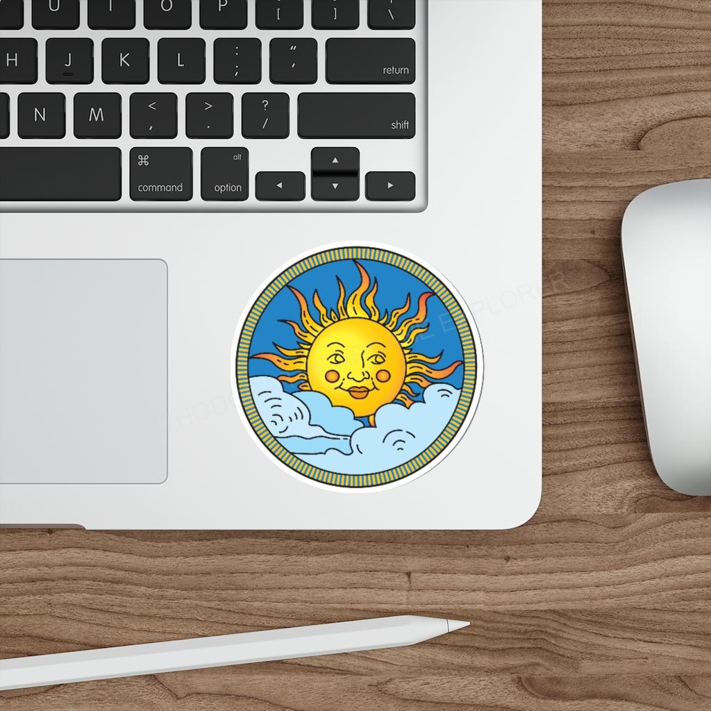 Partially Cloudy Indoor/Outdoor Kiss Cut Stickers