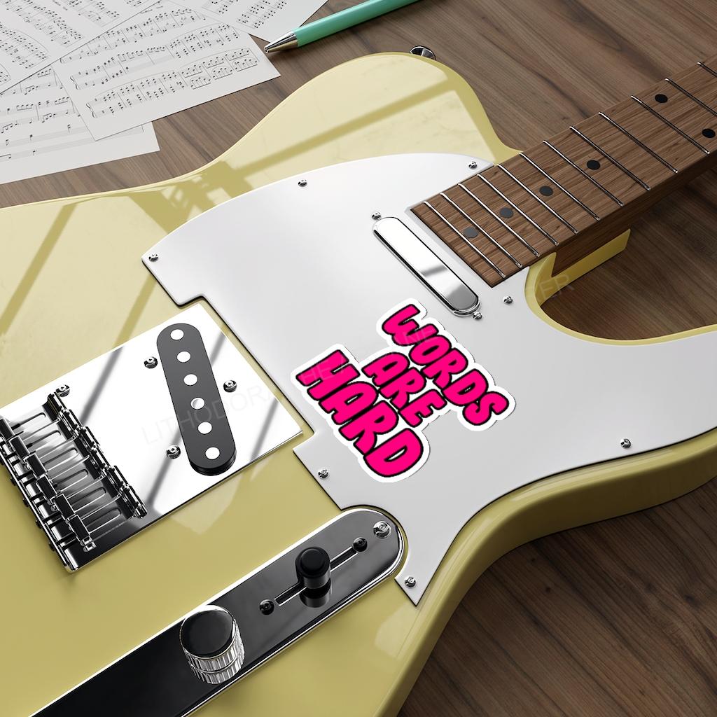 Words Are Hard Kiss-Cut Indoor/Outdoor Stickers