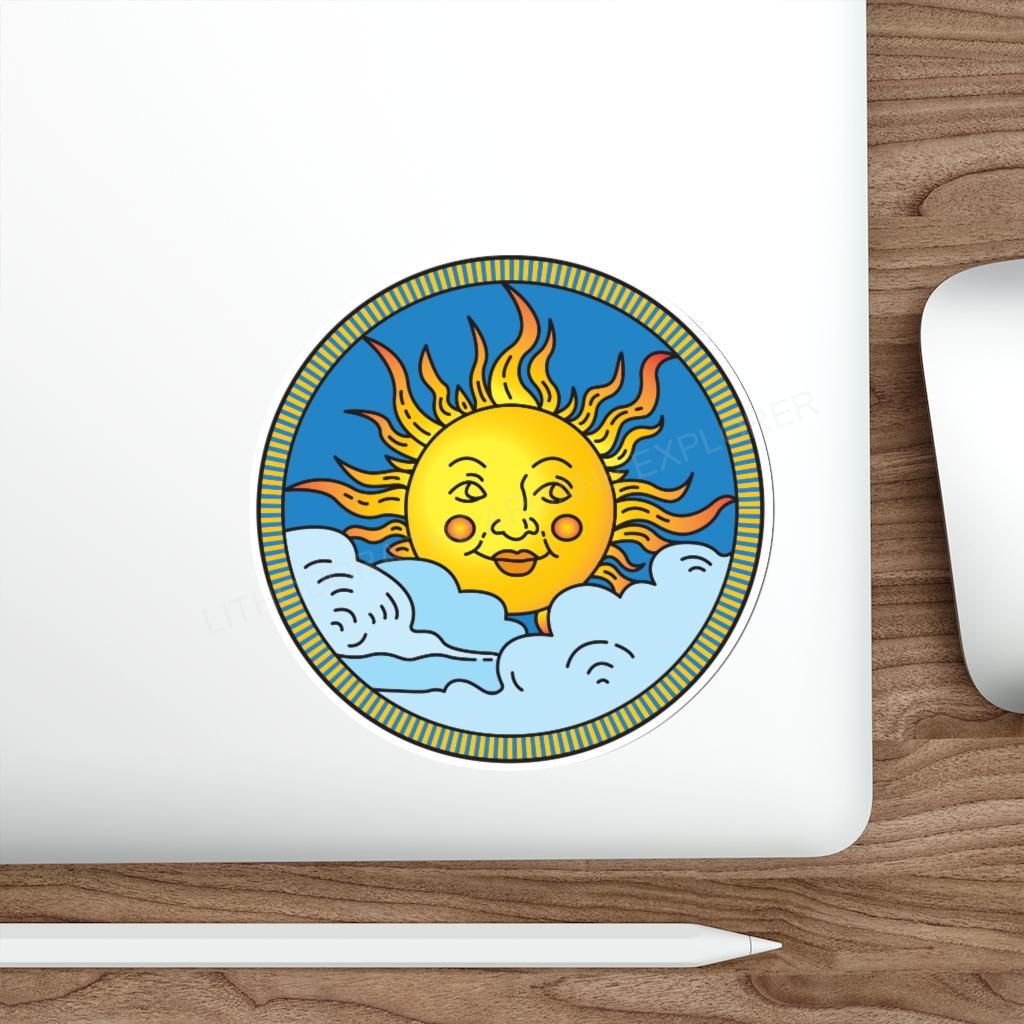 Partially Cloudy Indoor/Outdoor Kiss Cut Stickers