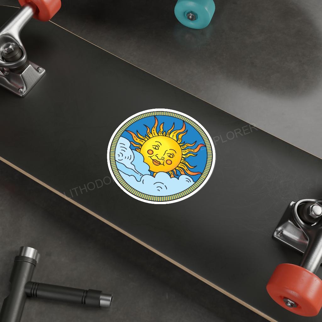 Partially Cloudy Indoor/Outdoor Kiss Cut Stickers