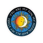 Sun, Moon, Stars Kiss-Cut Indoor/Outdoor Stickers