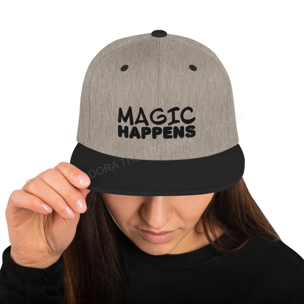 Magic Happens Snapback Hat