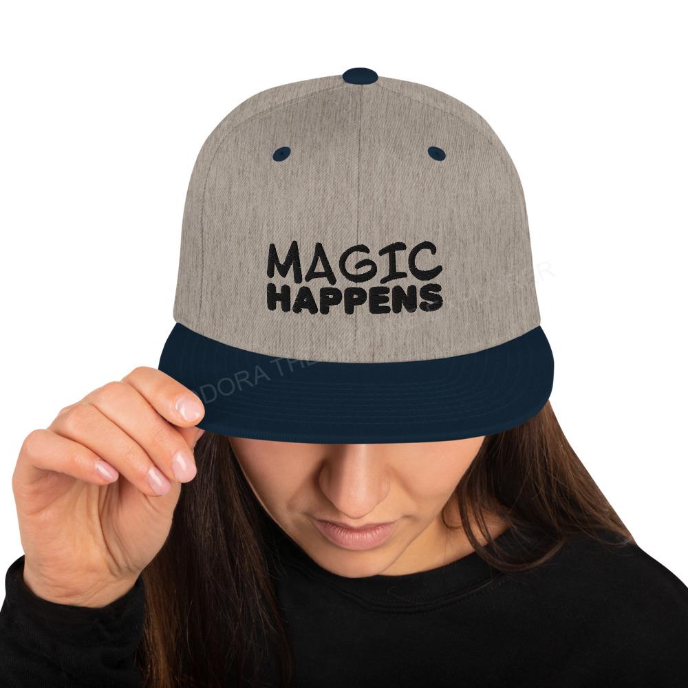 Magic Happens Snapback Hat