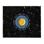 Sun, Moon, Stars Throw Blanket