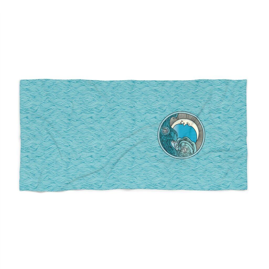 MoonWave Beach Towel