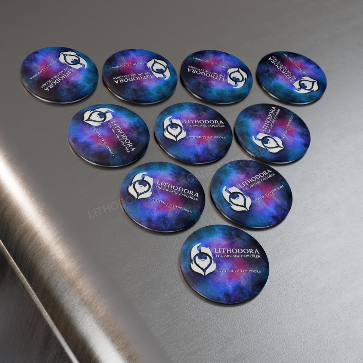 Button Magnet, Round (1 & 10 pcs)