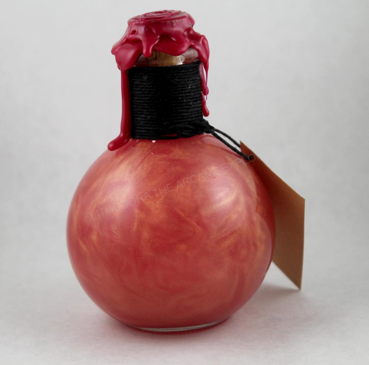 Lithodora's Pink Eye Ointment Potion single bottle in color change state